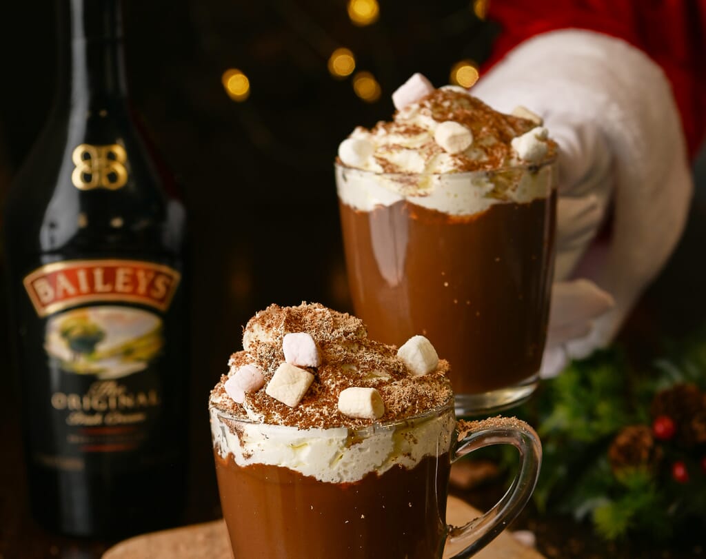 Santa making a hot chocolate Santa making a hot chocolate